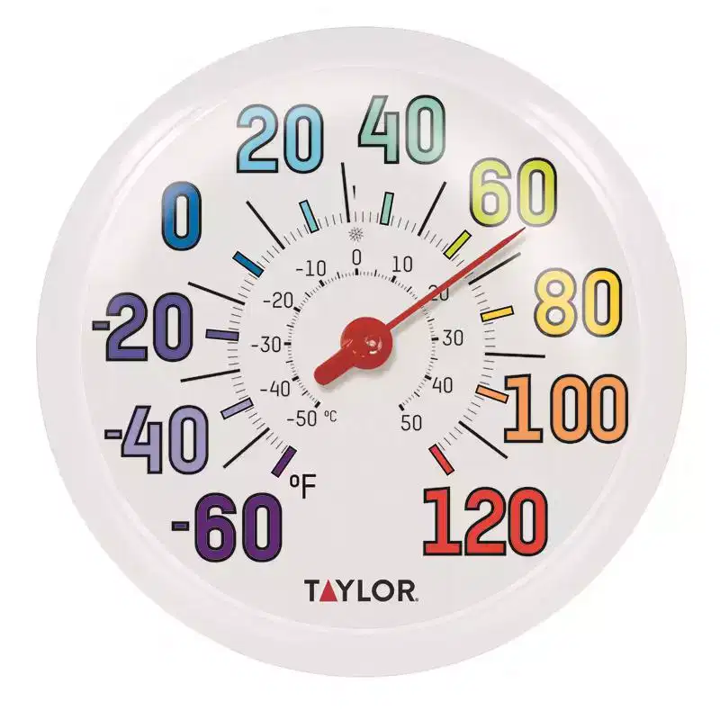 Taylor - Decorative Dial Thermometer - Plastic - Multicolored - 13.25 in.
