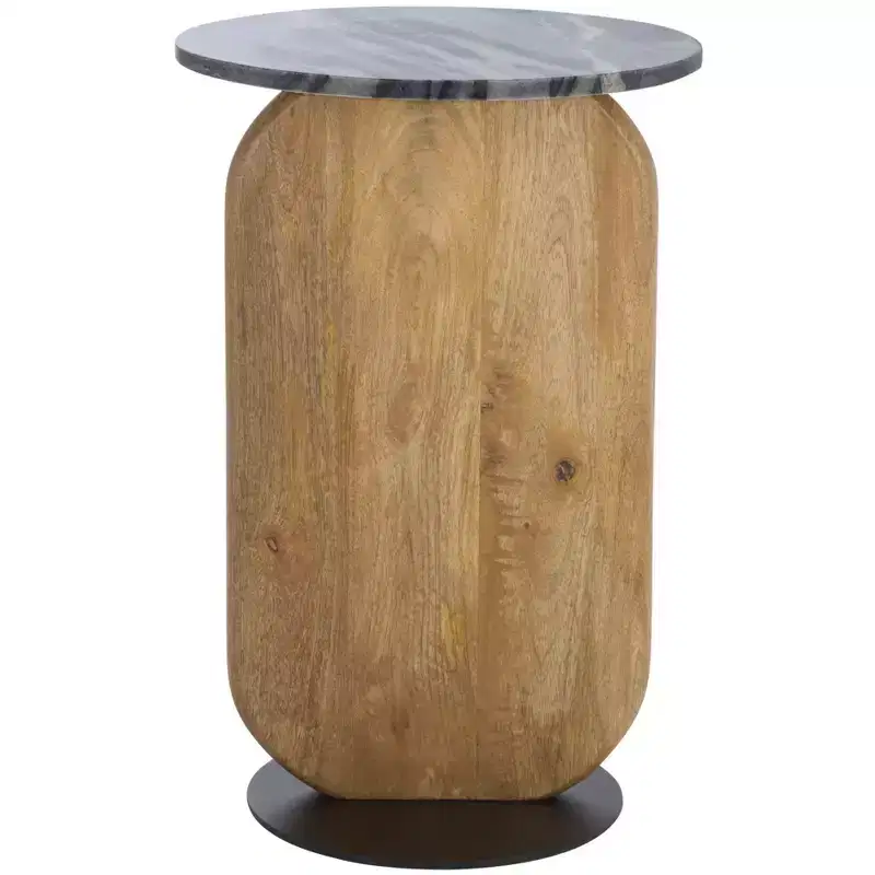 Kokhy Side Table - ACC5504 - Natural/Black - Safavieh