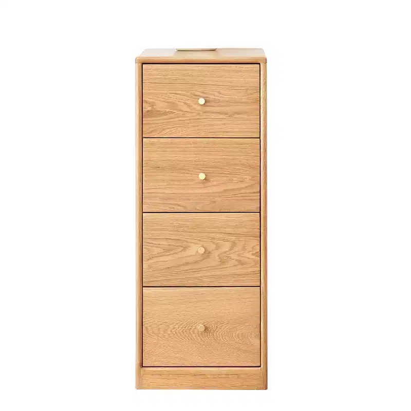 MAYEERTY Solid Oak Chest of Drawers, 3-4 Drawer Storage Cabinet for Bedroom Office Living Room