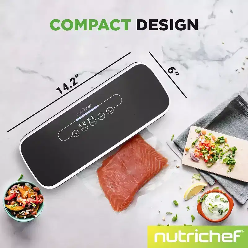 NutriChef PKVS18BK.5 Automatic Food Vacuum Sealer - Black