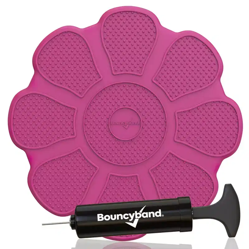 Bouncyband Wiggle Seat Sensory Cushion, Rose Flower