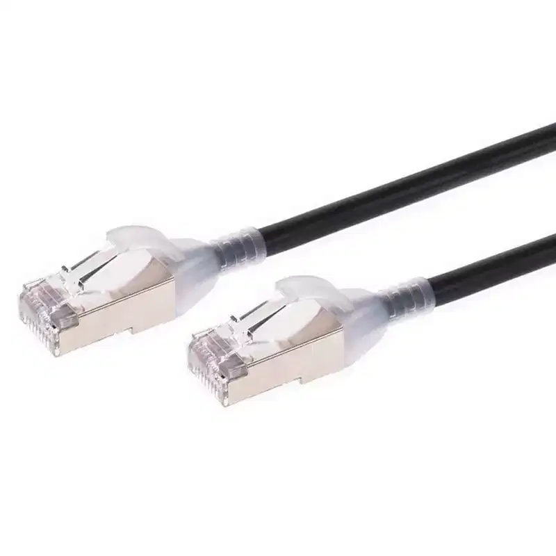 Monoprice Cat6A Ethernet Patch Cable - 25 Feet - Black | Snagless, Double Shielded, Component Level, CM, 30AWG, Networking Cable LAN Modem Router