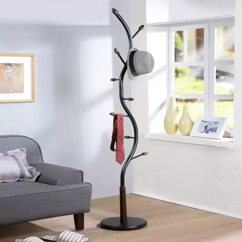 Arles Modern Branch Coat Rack 9 Hooks 74.8 Metal & Wood