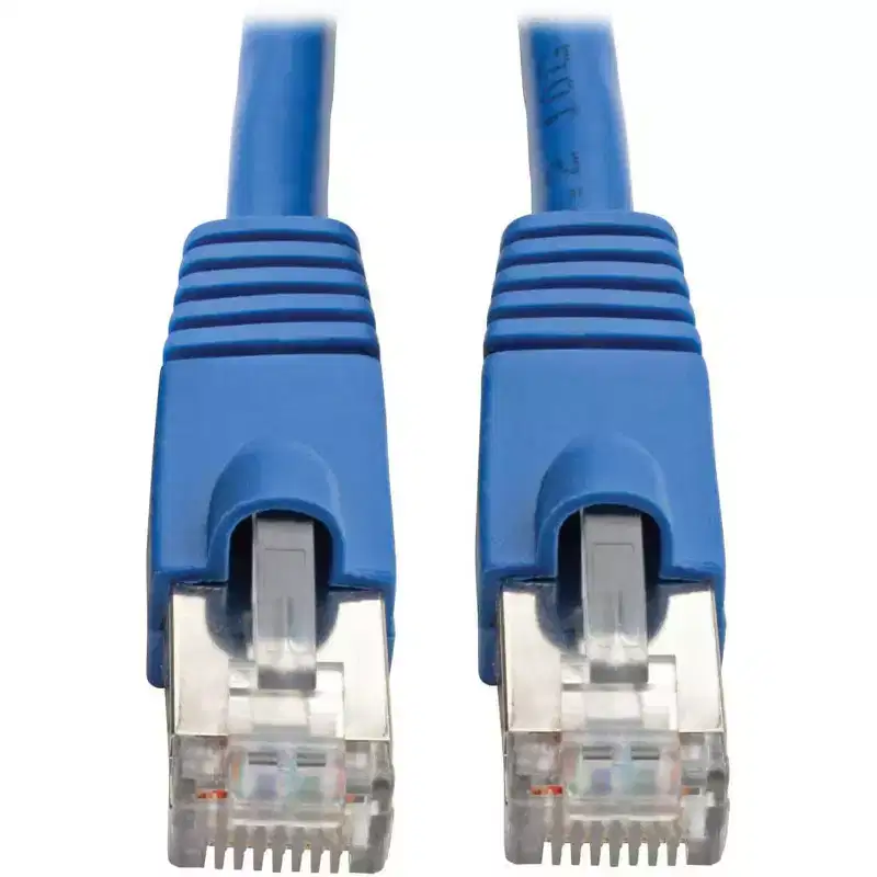 Tripp Lite Cat6a Ethernet Cable 10G STP Snagless Shielded PoE M/M Blue 15ft (N262-015-BL)