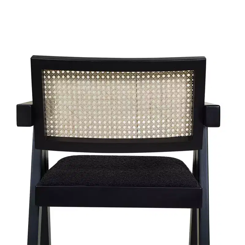 Jennifer Taylor Home Milan 29.5 Modern Resin Webbing Back Bar Stool with Arms