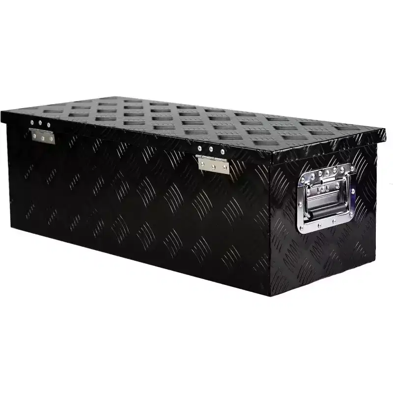 30 Inch Heavy Duty Aluminum Tool Box, Lockable Weatherproof Truck Storage, Secure Underbody Organizer for Pickups, RVs & Trailers