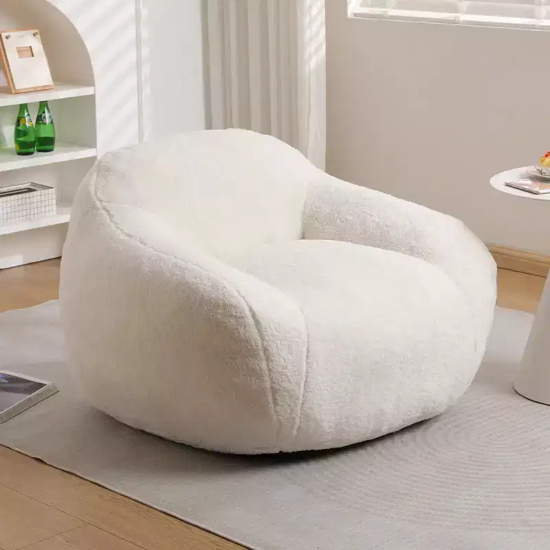 Giant Bean Bag Sofa for Adults Spacious with Armrests Memory Foam Filler Living Room Bedroom