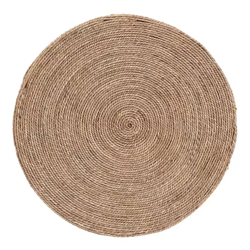 Cady Seagrass Side Table | Natural Brown | Boho Accent Table