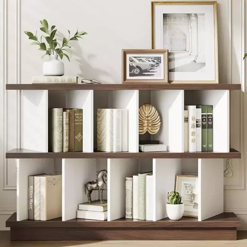 8-Cube Storage Shelf Organizer with Removable Back Panels