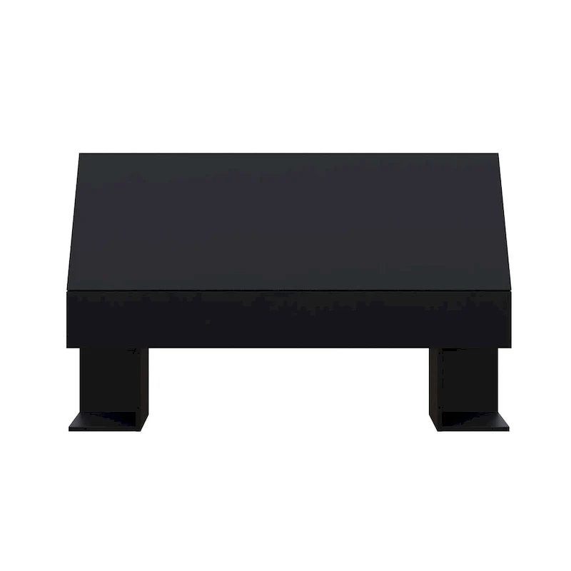 Storage Headboard with Lateral Shelves