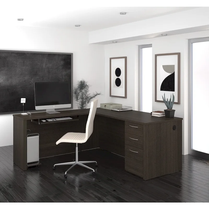 Bestar Embassy 71 inch L-shaped desk