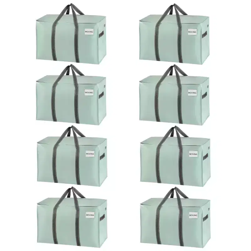 Narwey 8 Pack Heavy Duty Moving Bags, Extra Large Storage Bags with Reinforced Handles