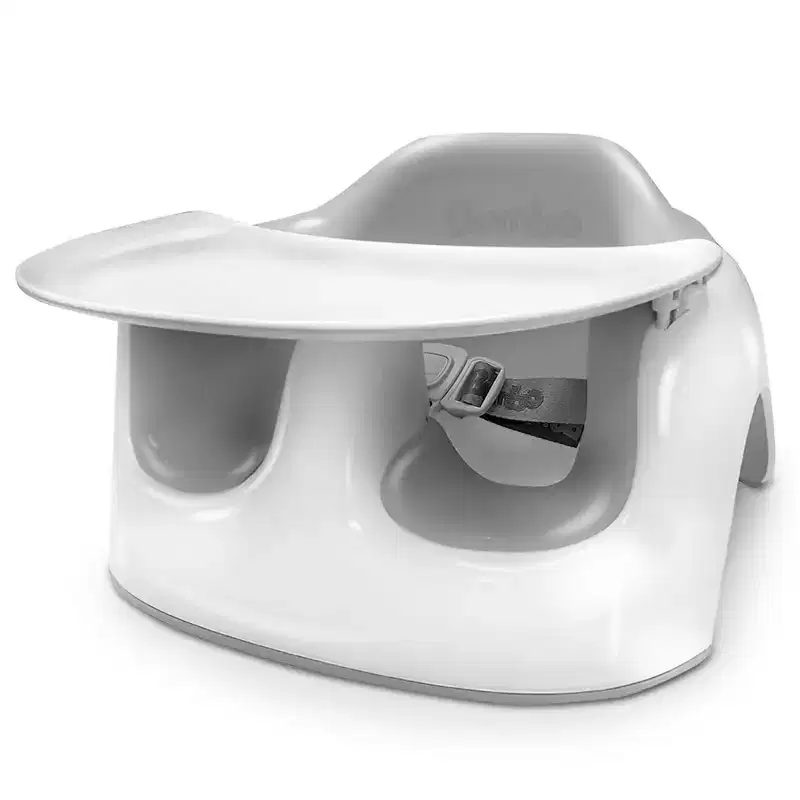 Bumbo Floor Seat LITE Combo, Made of Heavy-Duty Plastic with Smooth Larger Leg Holes, Includes Detachable Feeding Tray Accessory