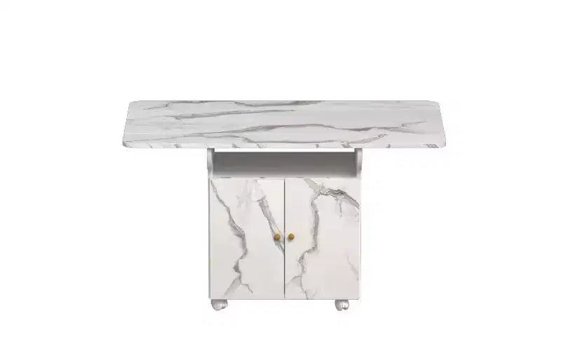 Wood Movable Dining Table with Wheels,Folding Kitchen Table with Storage,Multifunctional End Table for Coffee Table,Kitchen Island