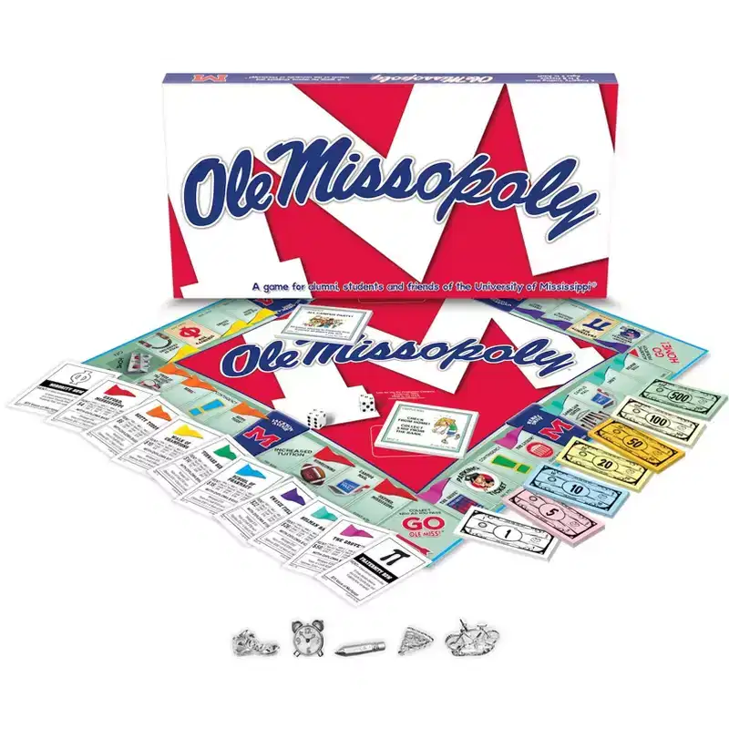 Late for the Sky: University of Mississippi Ole Missopoly Monopoly Board Game
