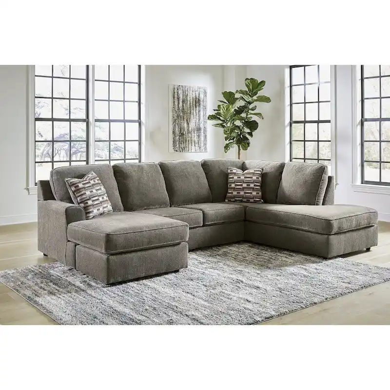 Signature Design by Ashley O'Phannon Putty 2-Piece Sectional with Chaise - 125W x 86D x 38H