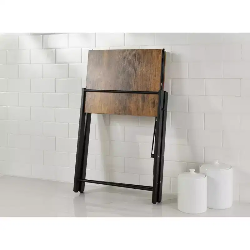 BrylaneHome Folding Microwave Rack