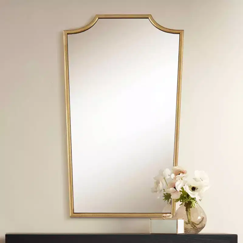 Uttermost Champlain 22 x 36 3/4 Warm Gold Wall Mirror