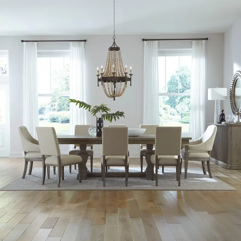 Westfield Havana Brown 9 Piece Trestle Table Set