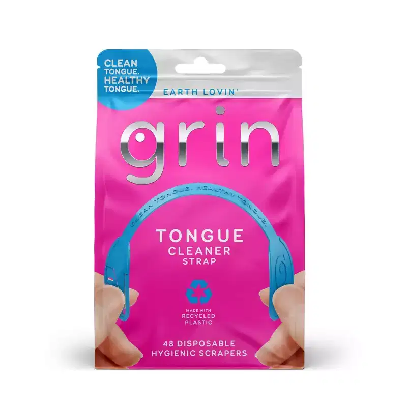 Grin Oral Care Tongue Cleaner Straps - 48ct