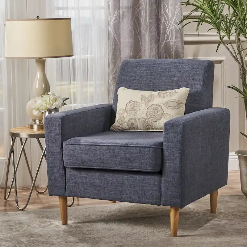 Sawyer Mid Century Modern Fabric Club Chair by Christopher Knight Home