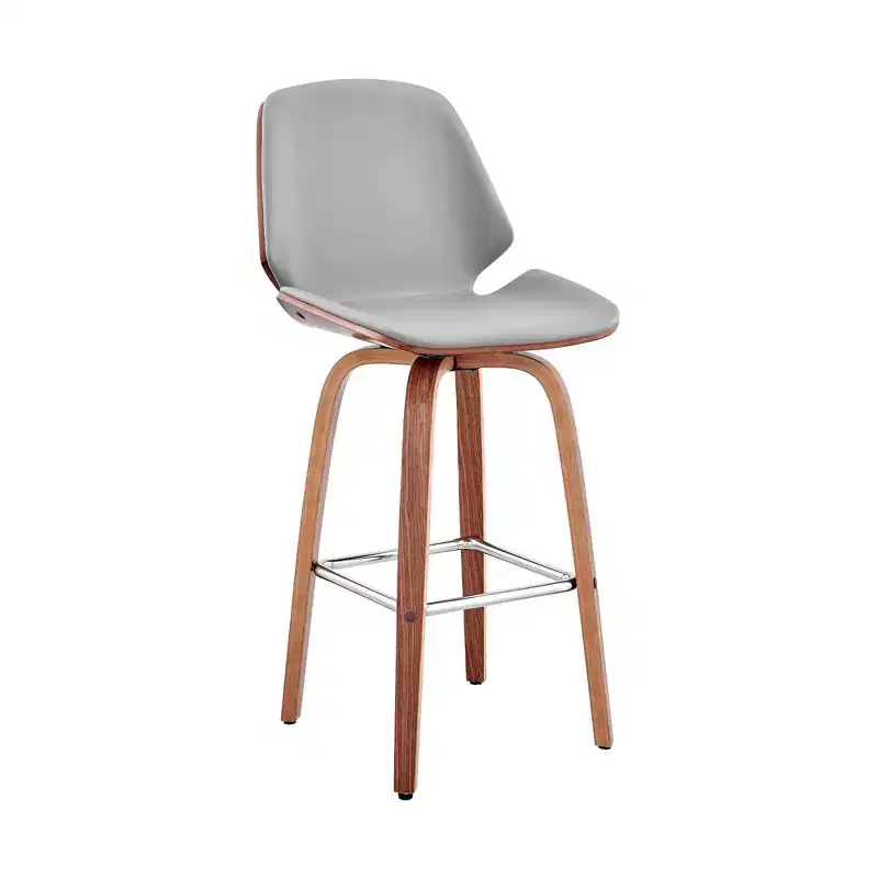 26 Arabela Counter Height Barstool with Leather Seat - Armen Living