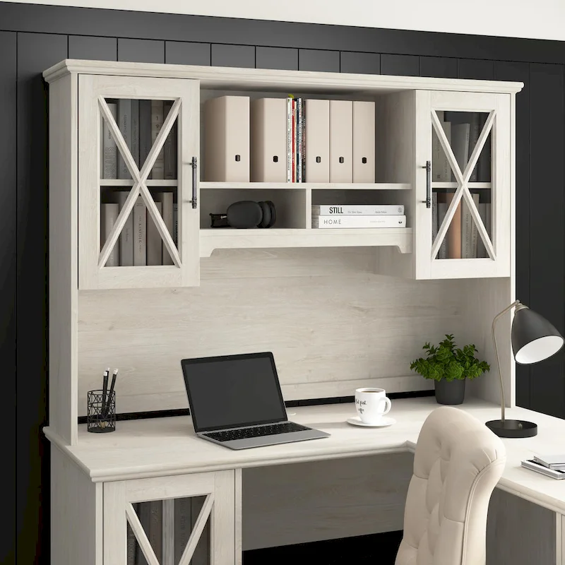 60W Farmhouse Hutch for Desk and Buffet