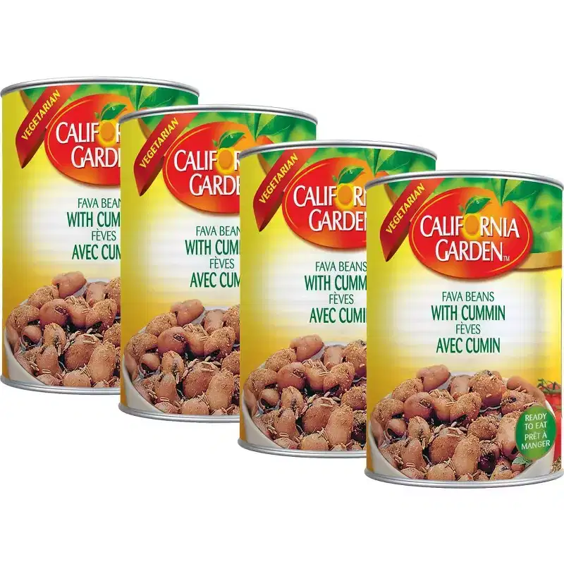 California Garden - Fava Beans with Cumin, (4 Pack) 450g