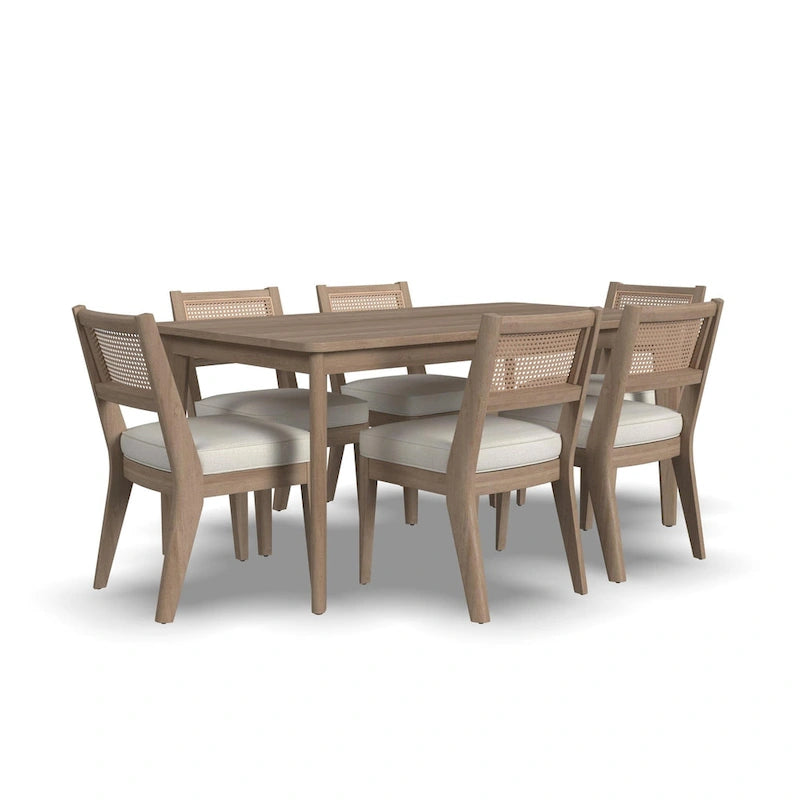 Brentwood 7-Piece Brown Wood Rectangle Dining Set by Homestyles