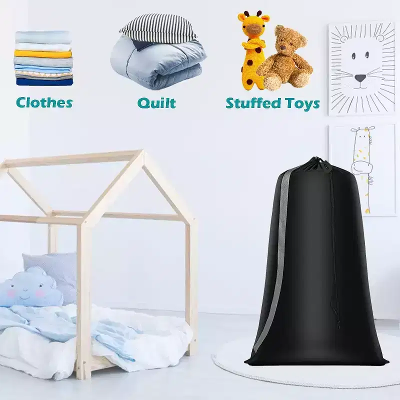 Narwey Heavy Duty Laundry Bag 2 Pack XL Nylon Laundry Bags with Straps
