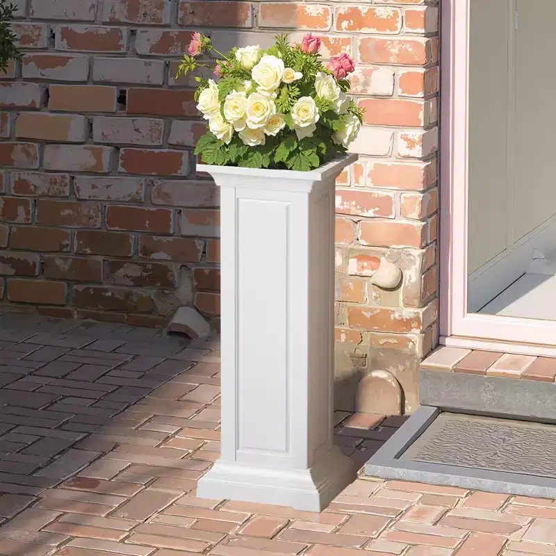 Medium Density Fiberboard Outdoor Square Plant Rack, Suitable For Placement In Corners, In Front Of Windows, And On Terraces