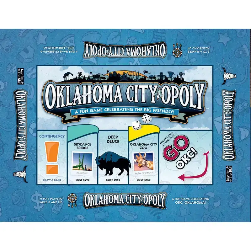 Late for the Sky: Oklahoma City-Opoly Monopoly Board Game