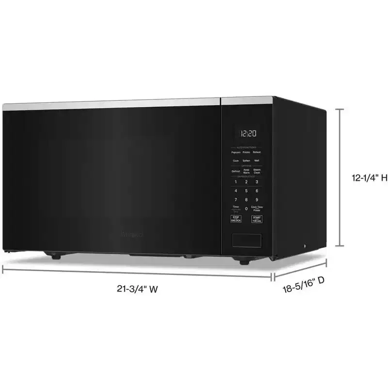 Whirlpool WMCS7022SZ 1.6 Cu. Ft. Fingerprint Resistant Stainless Countertop Microwave