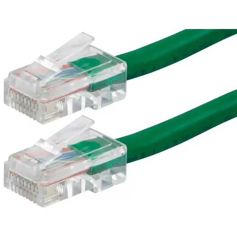 Monoprice Cat6 Ethernet Patch Cable - 1 Feet - Green | Network Internet Cord - RJ45, Stranded, 550Mhz, UTP, Pure Bare Copper Wire, 24AWG - Zeroboot
