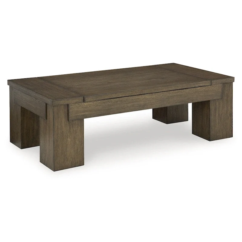 Rosswain Brown Lift-Top Coffee Table - 54W x 28D x 18H