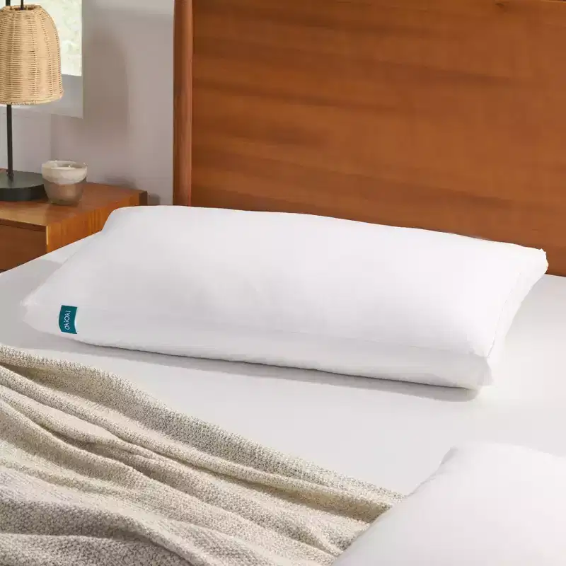 VIYET Down-Alternative Bed Pillow, Hypoallergenic Machine Washable Pillow for All Sleep Positions (2820, White)
