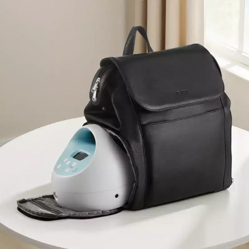 VEVOR Breast Pump Backpack, Breast Feeding Bag with Ice Pack, Fits for S1/S2, Pumping Accessories & Breastmilk Storage, Pump Carrying Case, Black