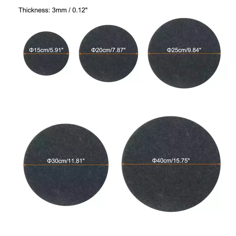 Unique Bargains Reversible Absorbent Waterproof Lightweight Plant Coasters Round 1 Set