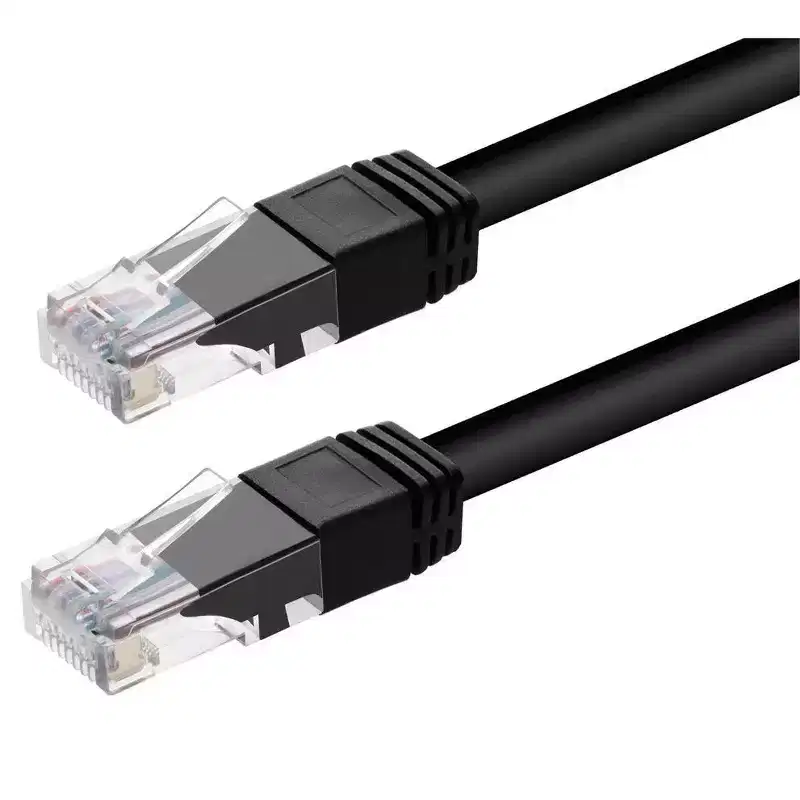 Monoprice Cat6 Ethernet Patch Cable - 75 Feet - Black | Snagless RJ45, Stranded, 550MHz, UTP, Pure Bare Copper Wire, 24AWG, Outdoor Rated