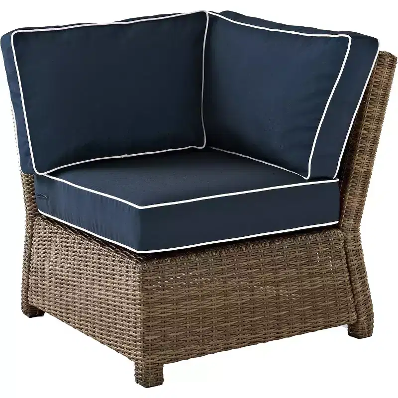 HomeStock Bradenton Outdoor Wicker Sectional Sofa