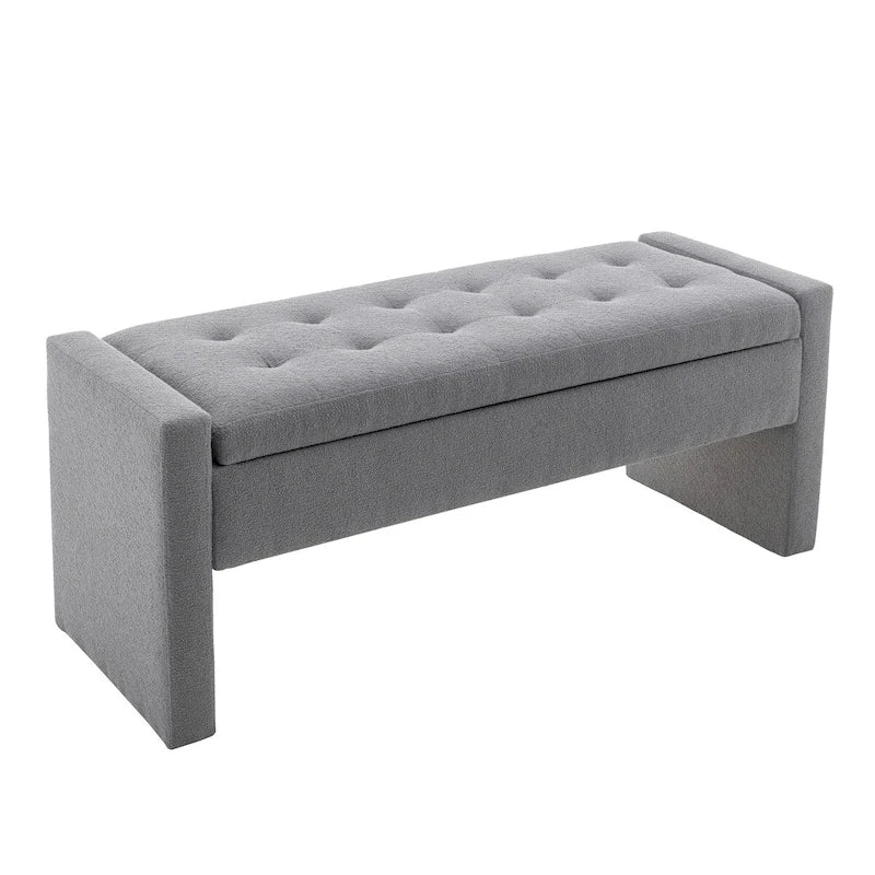 Porthos Home Etta Boucle Fabric Storage Bench