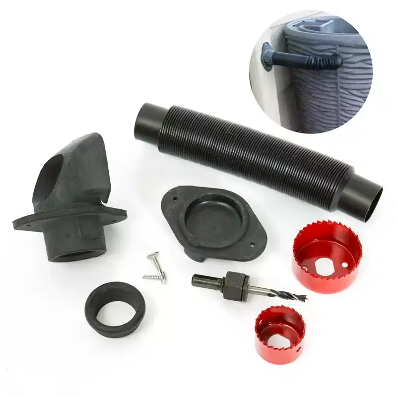Good Ideas Rain Wizard Diverter Flex Kit for Standard Downspouts with 2 Hole Saw Set, 1 Fill Hose, 1 Flexfit Diverter, 2 Screws, and Winter Hole Cover