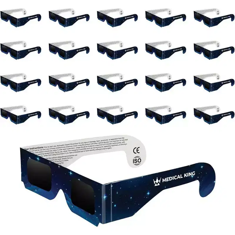 Solar Eclipse Glasses 20 pack - 2024 CE and ISO Certified Approved 2024 Galaxy Design Safe Shades for Direct Sun Viewing - MedicalKingUsa