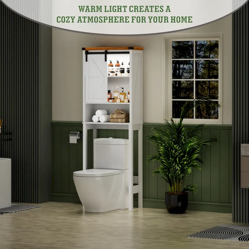 Freestanding Over-the-Toilet Storage Cabinet