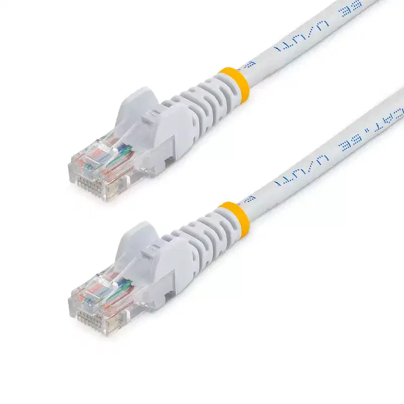 StarTech Cat5e 15ft White Snagless Patch Cable - 45PATCH15WH - Data and Networking Cables