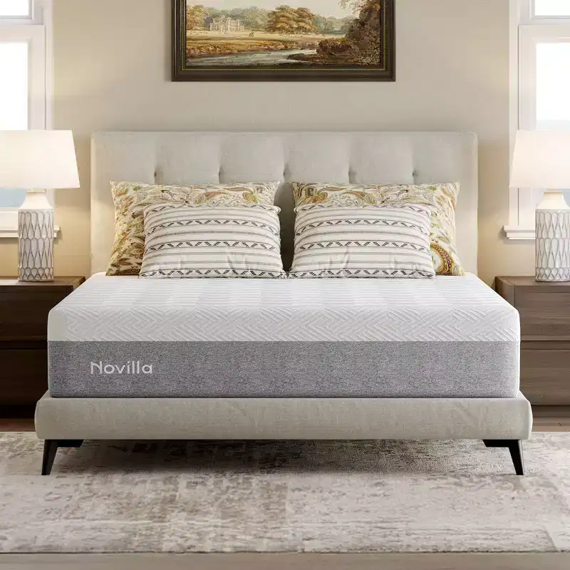 Novilla Bliss 10 inch Medium Gel Memory Foam Mattress in a Box