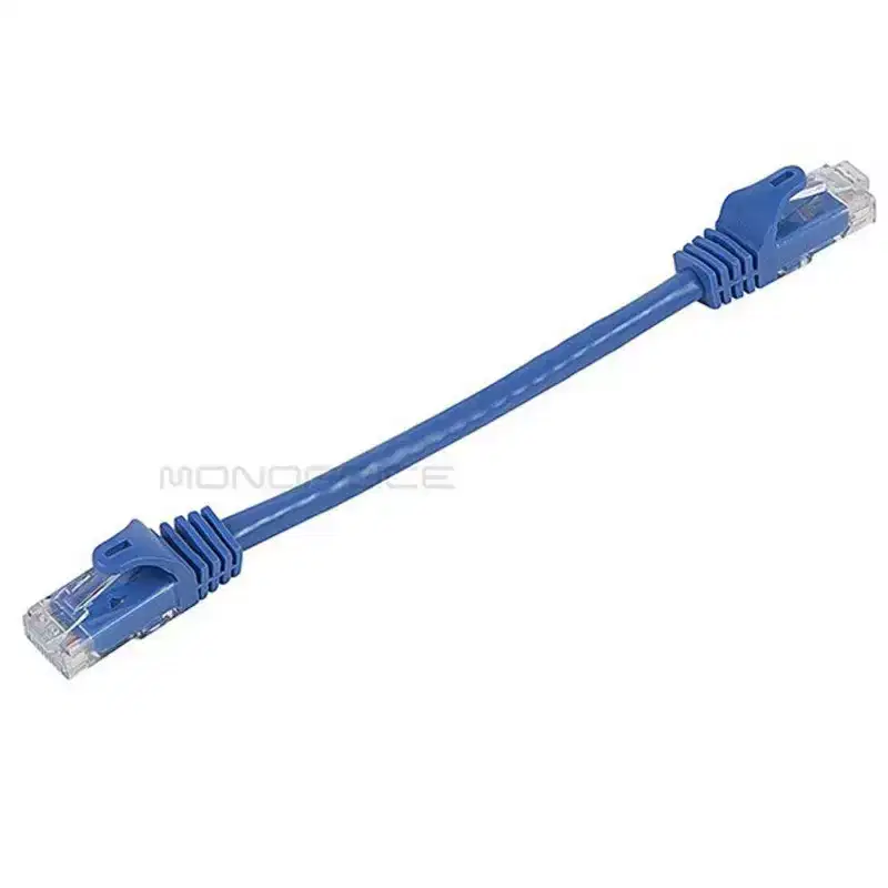Monoprice Cat6 Ethernet Patch Cable - 0.5 Feet - Blue | Network Internet Cord - RJ45, Stranded, 550Mhz, UTP, Pure Bare Copper Wire, 24AWG - Flexboot