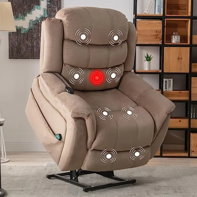 Lay flat recliner Power Lift Recliner Chair for Elderly with Massage and Heat