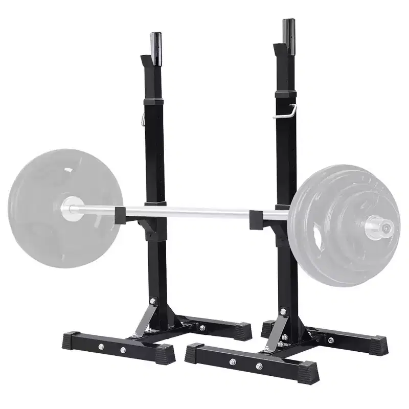 Yaheetech 2PCS Adjustable Standard Solid Squat Stands Rack Black