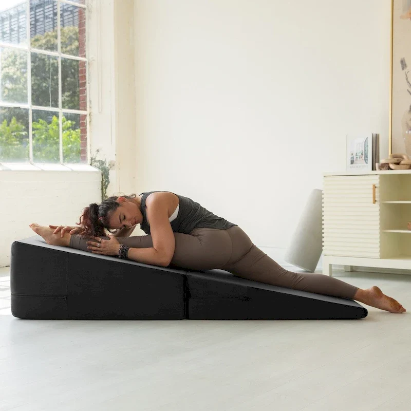 Avana Reach Super Ramp / Convertible Bed Bench w/ Slip Cover for Yoga & Massage, Microvelvet